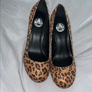 T.U.K Women's Leopard Print Heels